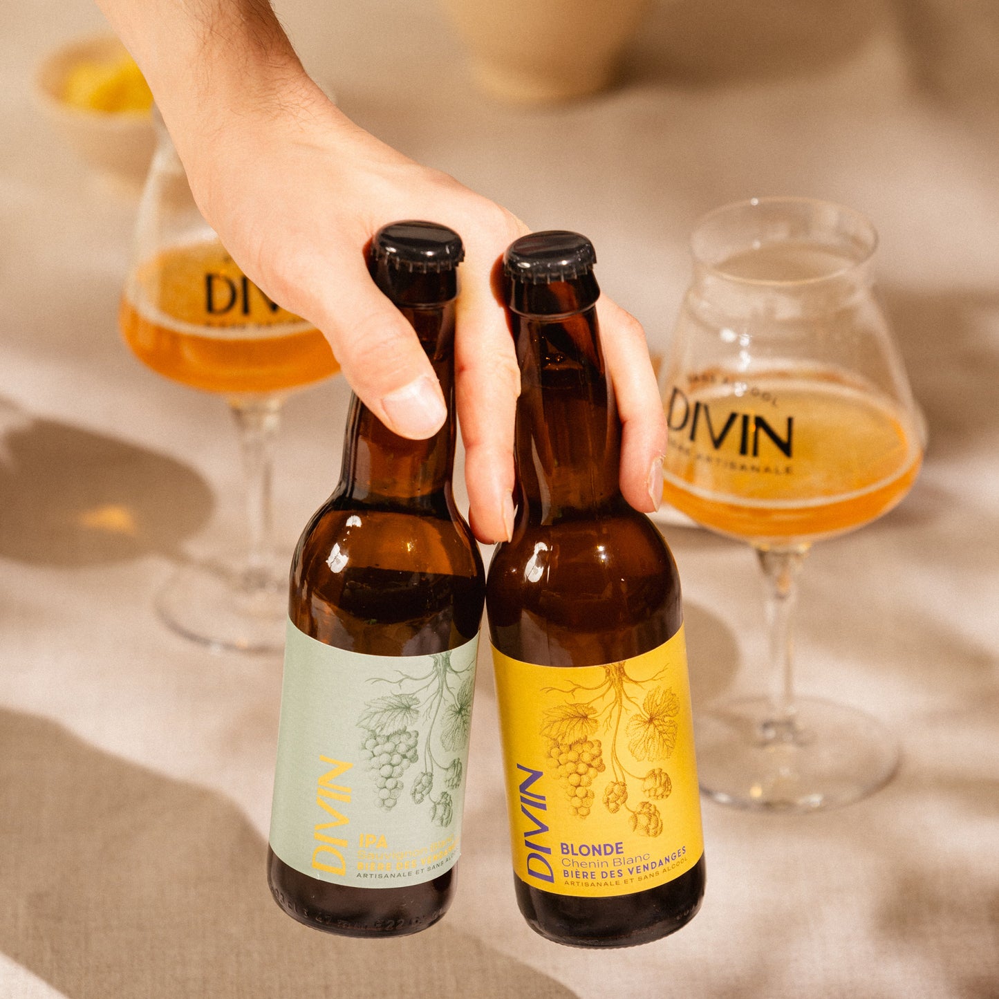 DIVIN Biére des Vendanges Blonde Chenin blanc, 330 ml NYHET