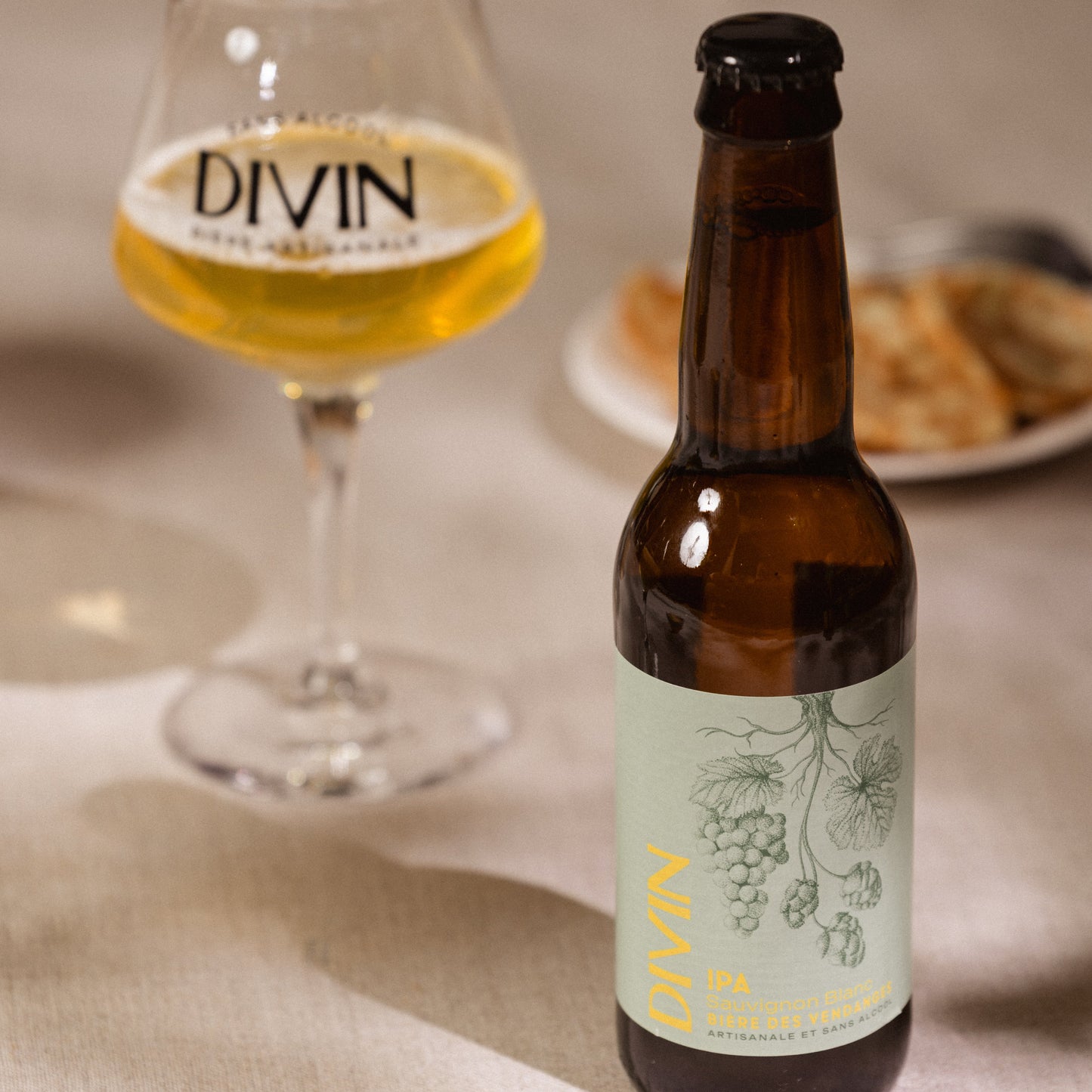 DIVIN Biére des Vendanges IPA Sauvignon Blanc, 330 ml NYHET