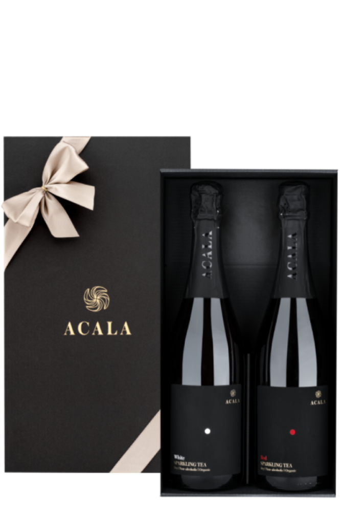 ACALA Set no. 1. Red and White wine style exclusive gift set. 2 X 750 ml