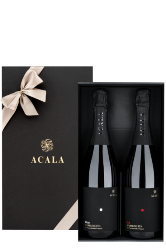 ACALA Set no. 1. Red and White wine style exclusive gift set. 2 X 750 ml