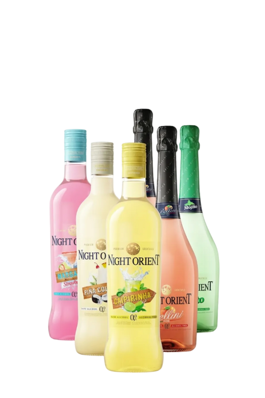 Non-alcoholic mixed box no. 2: "Studio 54 - The Feel Good Mocktail Box" Spin the disco ball, the party can begin.