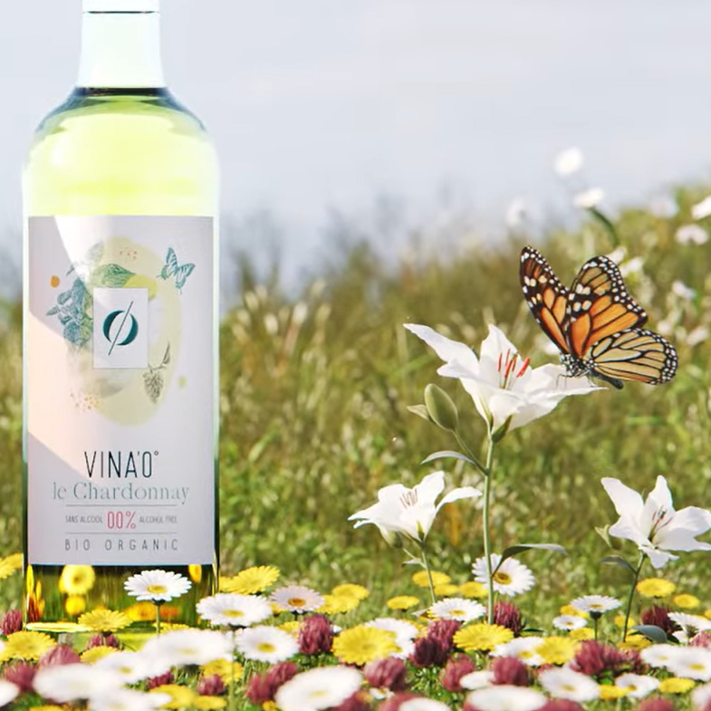 VINA´0 Le Chardonnay, alkoholfritt vitt vin, 750 ml