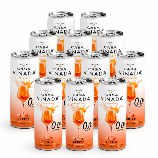 CASA VINADA Mocktail Spritz, 250 ml burk, 12-pack.