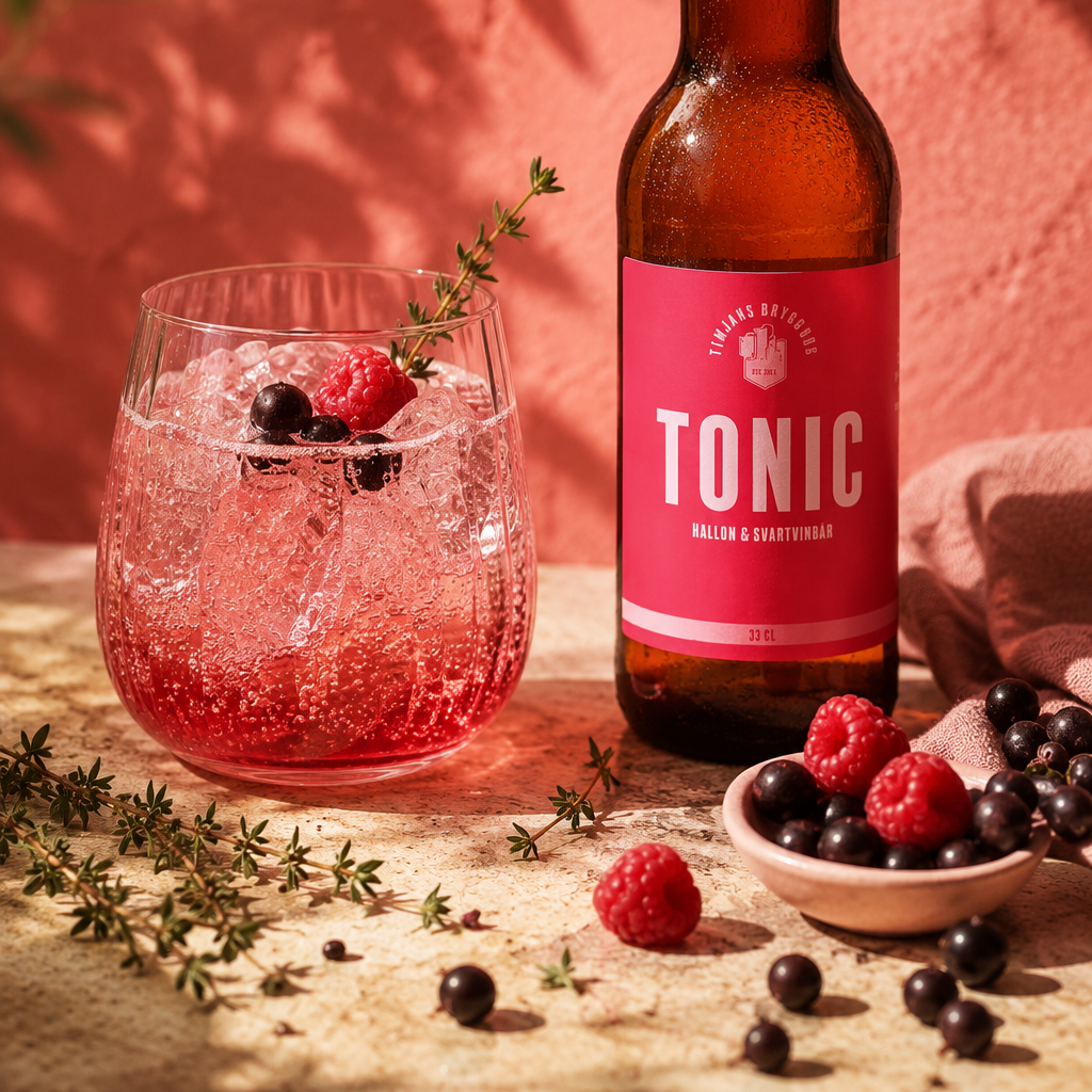 Timjan's Tonic Gurka & Svartpeppar, 330 ml. NYHET