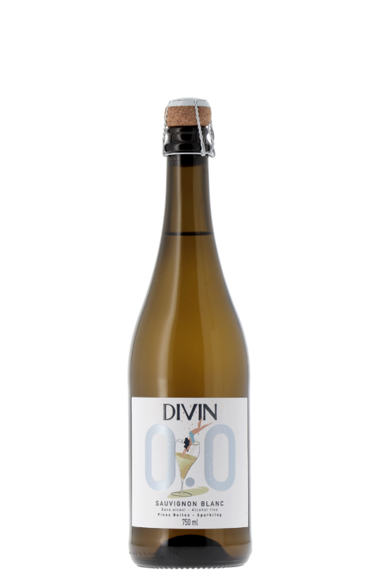 DIVIN alkoholfri sparkling  Sauvignon blanc, 750 ml.