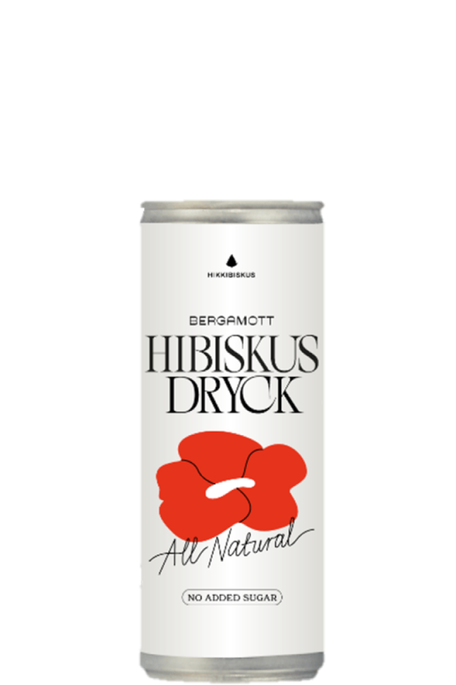 Hibiscus Bergamot, sparkling, can, 330 ml. NEW