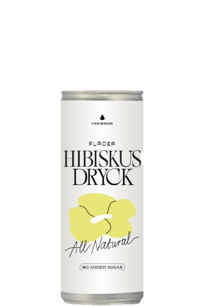 Hikkibiskus Elderflower, sparkling, can 330 ml. NEW
