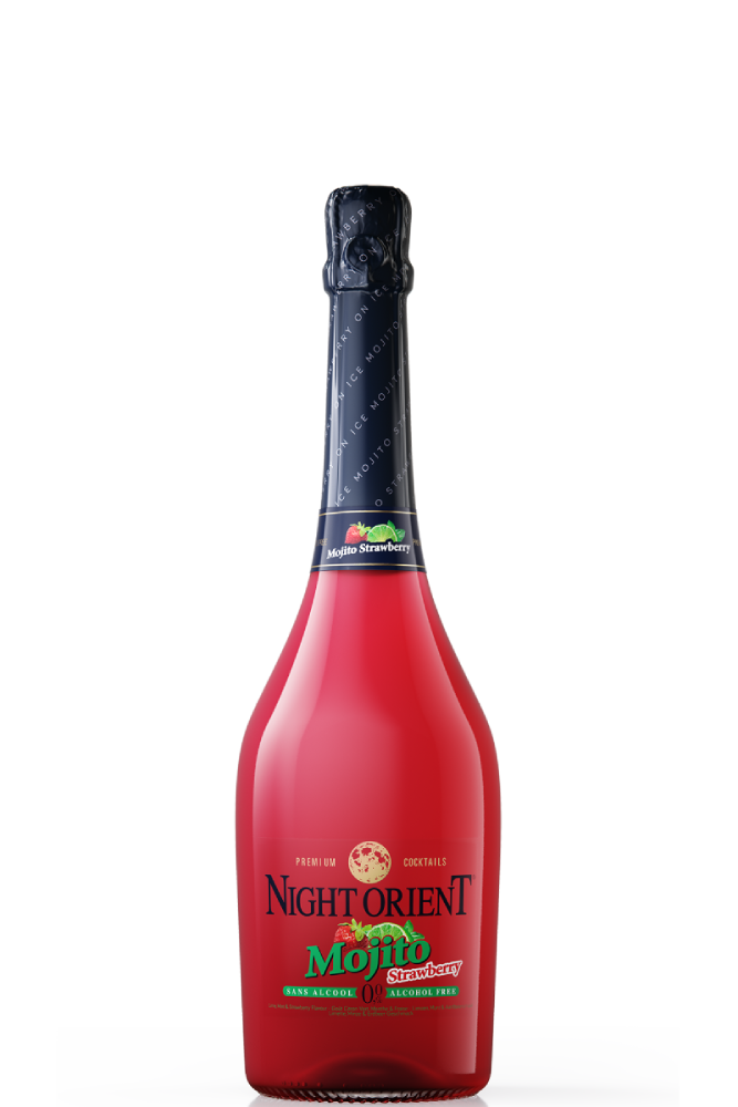 Night Orient Non-Alcoholic Sparkling Mojito Strawberry, 750 ml.