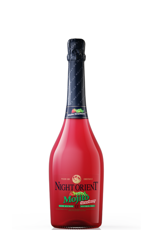 Night Orient Alkoholfri Sparkling Mojito Strawberry, 750 ml.