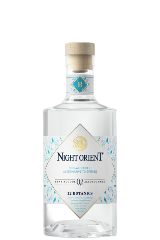 Night Orient "Spirits 12 Botanics citrus and Juniper"  Alkoholfritt Alternativ, 700 ml.