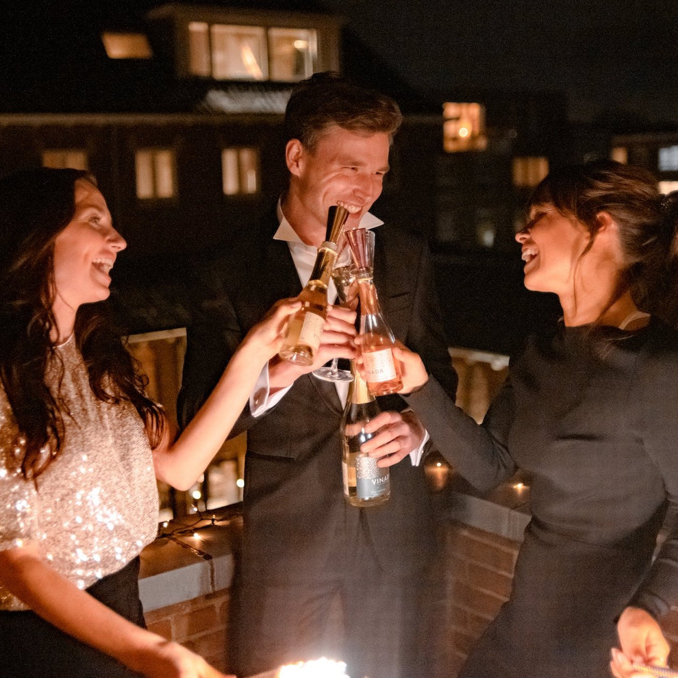 VINADA Non-alcoholic sparkling wines, Full experience gift box, tasting kit 3 X 200 ml