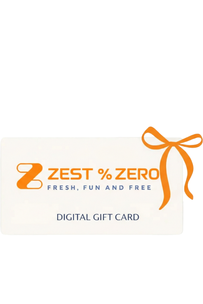 Zest &amp; Zero Gift Card. “Give joy – without compromise.”