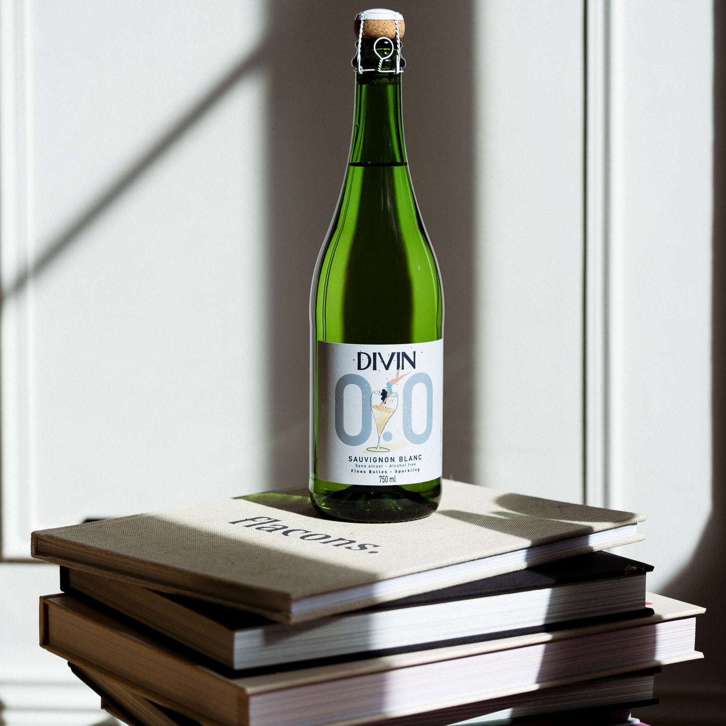 DIVIN alkoholfri sparkling  Sauvignon blanc, 750 ml.