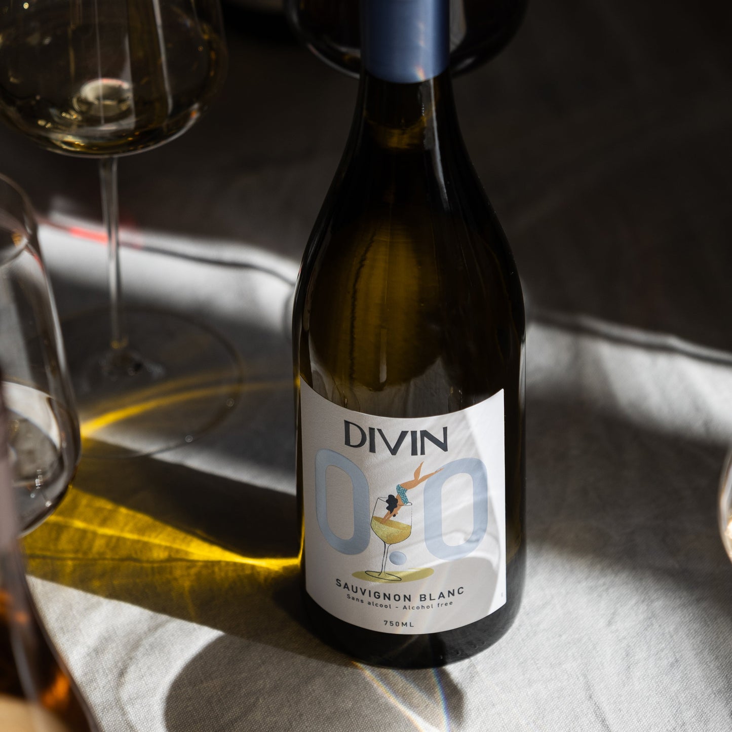 DIVIN Origine Alkoholfri Sauvignon Blanc, 750 ml.