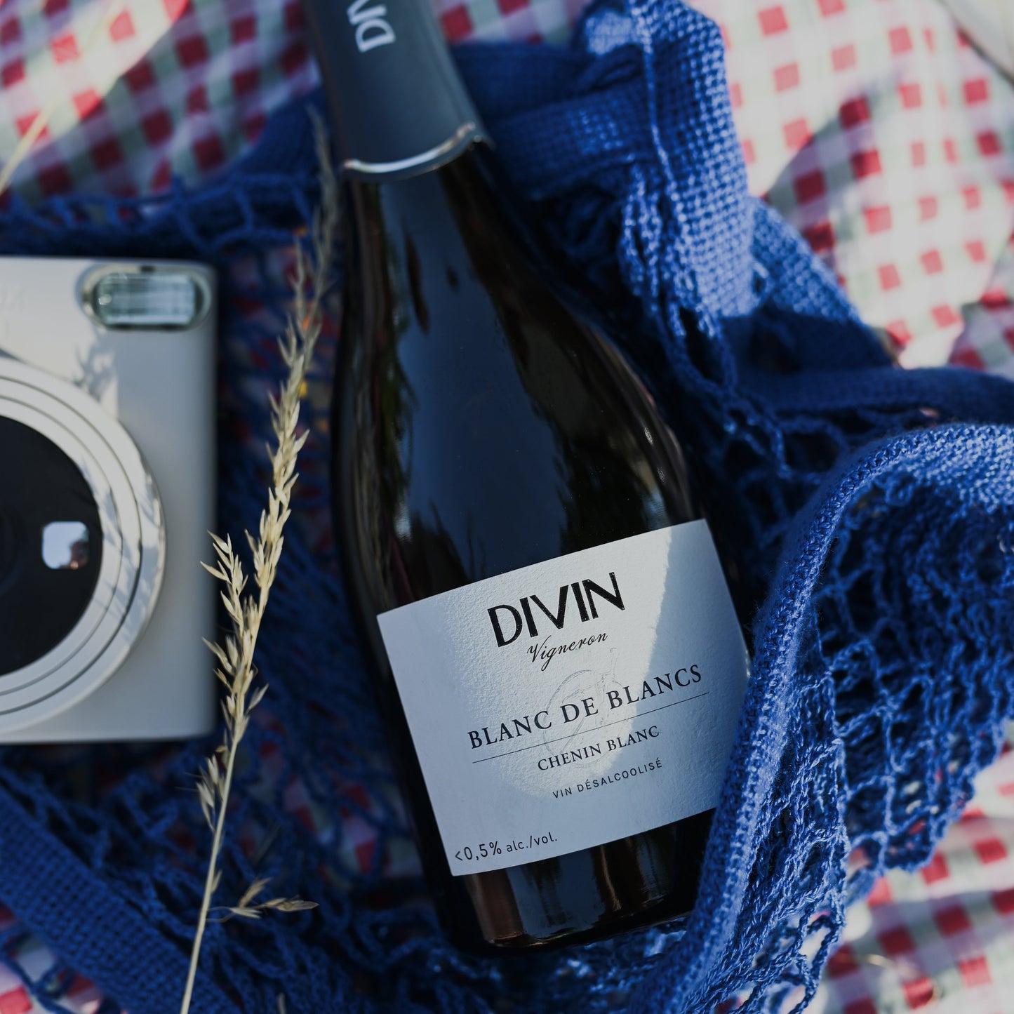 DIVIN Vigneron Alcohol-free Blanc de Blancs sparkling wine, 750 ml.