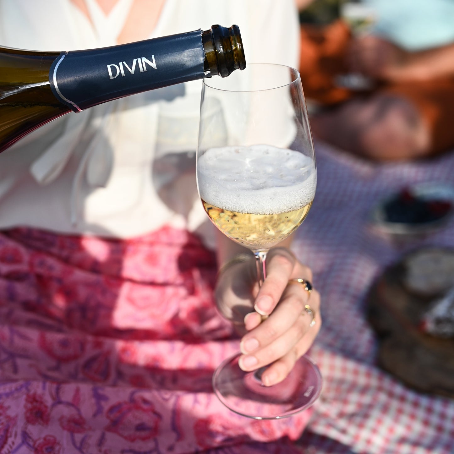 DIVIN Vigneron Alcohol-free Blanc de Blancs sparkling wine, 750 ml.