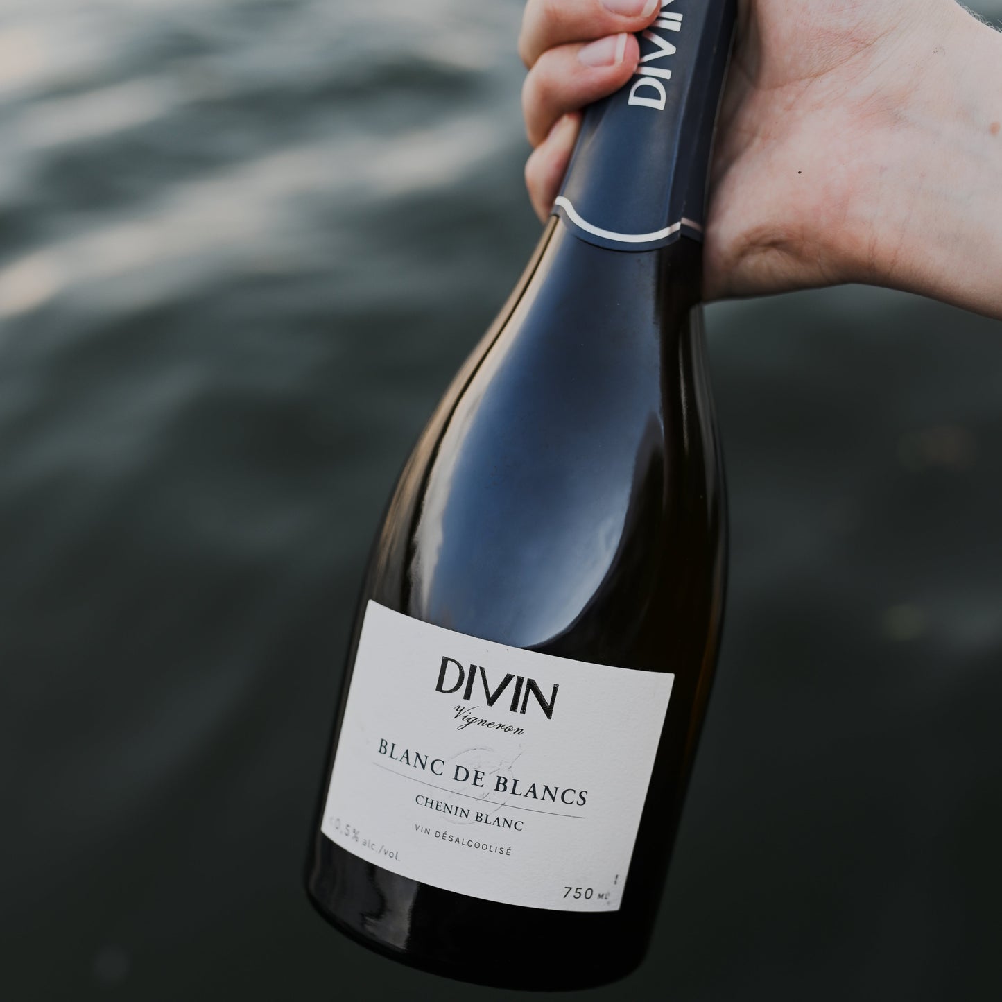 DIVIN Vigneron Alcohol-free Blanc de Blancs sparkling wine, 750 ml.
