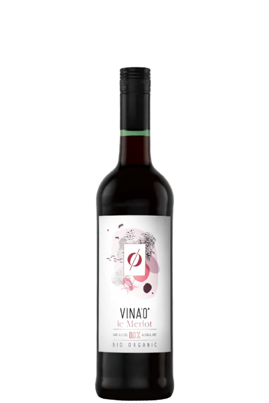 VINA´0 Le Merlot Organic, alkoholfritt rött vin, 750 ml