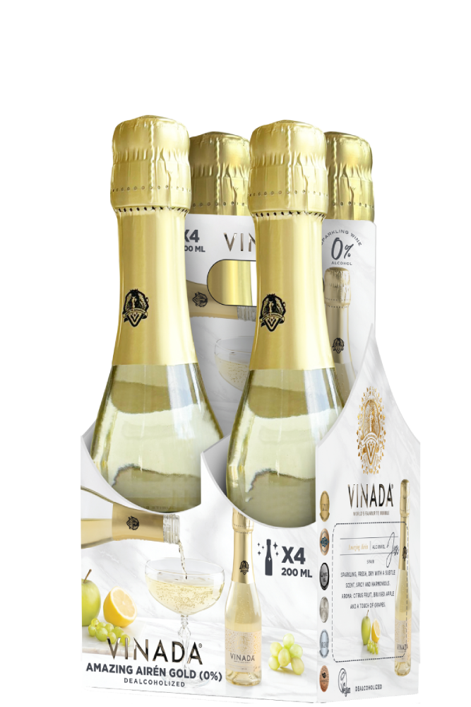 VINADA Alcohol-free Amazing Airén Gold, mini 4 X 200 ml